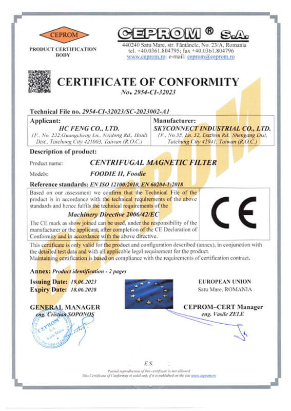 CE Standard: Foodie, FOODIEII